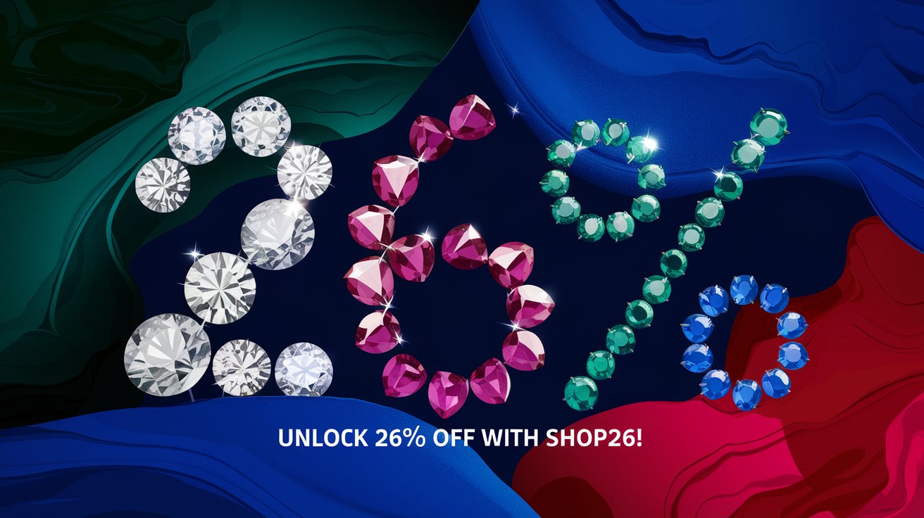Discover a stunning collection of gemstones with a special 26% discount. Use code SHOP26 at checkout for exclusive savings on precious stones like diamonds, rubies, emeralds, and sapphires. Shop now for timeless elegance!