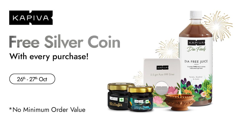 Free Silver coin on every perchase on Kapiva